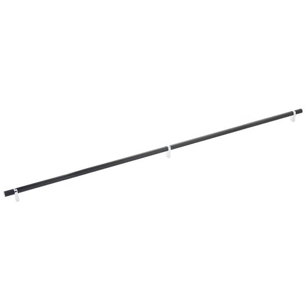 Emtek - Select Bar Cabinet Pull 36 Inch C-C, Rectangular Bar Stem, Knurled Bar