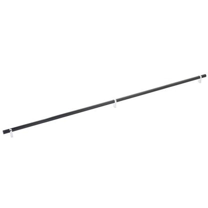 Emtek - Select Bar Cabinet Pull 36 Inch C-C, Rectangular Bar Stem, Knurled Bar