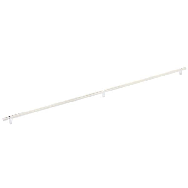 Emtek - Select Bar Cabinet Pull 36 Inch C-C, Rectangular Bar Stem, Knurled Bar