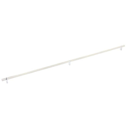 Emtek - Select Bar Cabinet Pull 36 Inch C-C, Rectangular Bar Stem, Knurled Bar