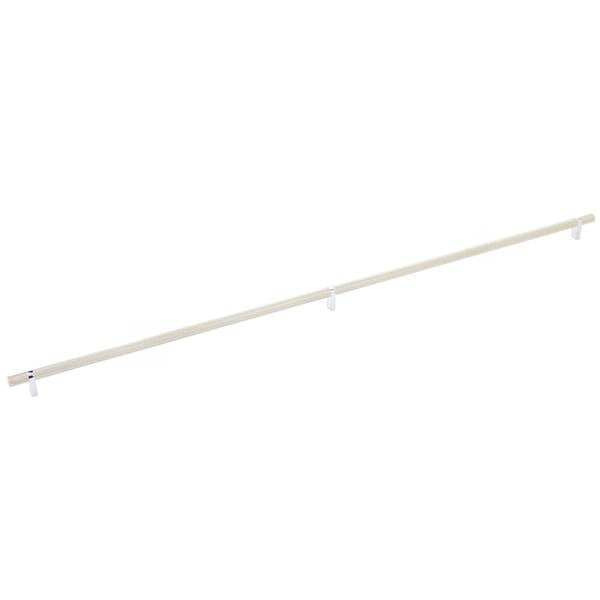 Emtek - Select Bar Cabinet Pull 36 Inch C-C, Rectangular Bar Stem, Knurled Bar