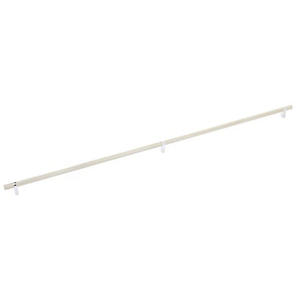 Emtek - Select Bar Cabinet Pull 36 Inch C-C, Rectangular Bar Stem, Knurled Bar