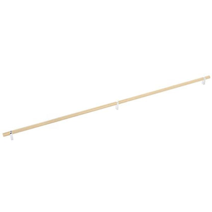 Emtek - Select Bar Cabinet Pull 36 Inch C-C, Rectangular Bar Stem, Knurled Bar
