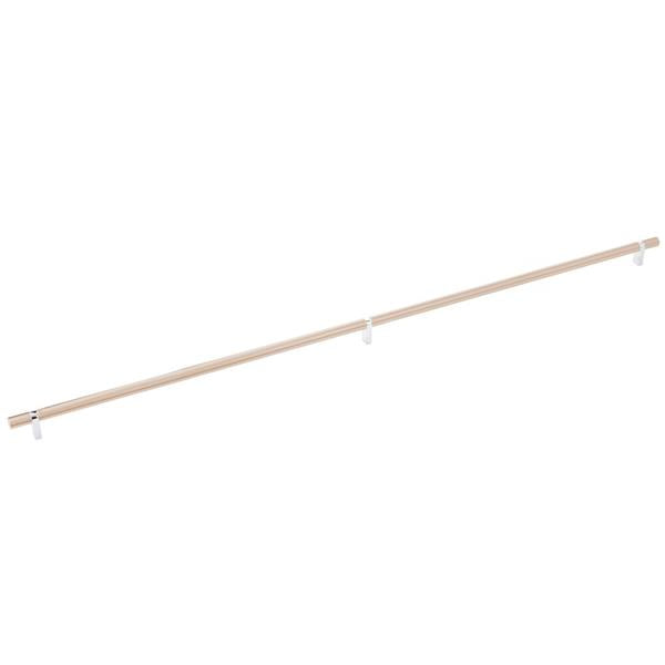 Emtek - Select Bar Cabinet Pull 36 Inch C-C, Rectangular Bar Stem, Smooth Bar
