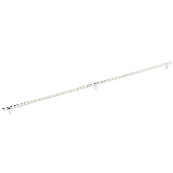 Emtek - Select Bar Cabinet Pull 36 Inch C-C, Rectangular Bar Stem, Smooth Bar