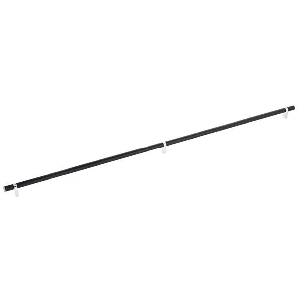 Emtek - Select Bar Cabinet Pull 36 Inch C-C, Rectangular Bar Stem, Smooth Bar
