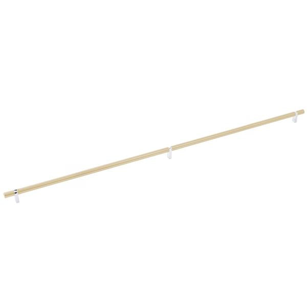 Emtek - Select Bar Cabinet Pull 36 Inch C-C, Rectangular Bar Stem, Smooth Bar