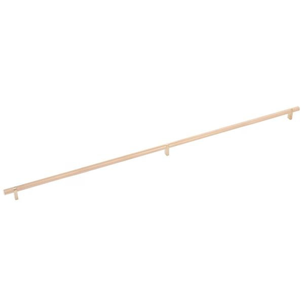 Emtek - Select Bar Cabinet Pull 36 Inch C-C, Rectangular Bar Stem, Knurled Bar