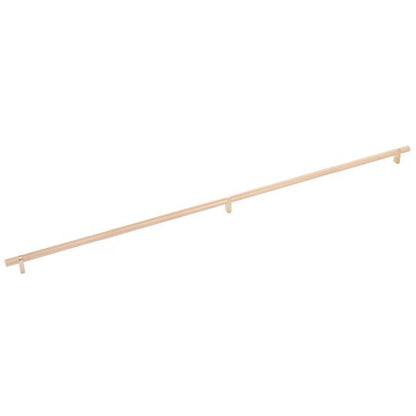 Emtek - Select Bar Cabinet Pull 36 Inch C-C, Rectangular Bar Stem, Knurled Bar