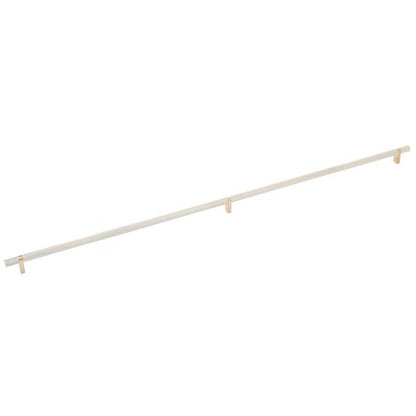 Emtek - Select Bar Cabinet Pull 36 Inch C-C, Rectangular Bar Stem, Knurled Bar