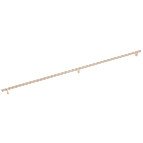 Emtek - Select Bar Cabinet Pull 36 Inch C-C, Rectangular Bar Stem, Smooth Bar