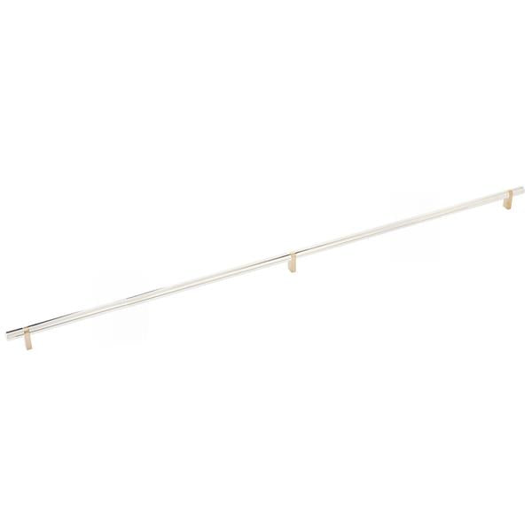 Emtek - Select Bar Cabinet Pull 36 Inch C-C, Rectangular Bar Stem, Smooth Bar
