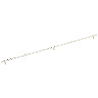 Emtek - Select Bar Cabinet Pull 36 Inch C-C, Rectangular Bar Stem, Smooth Bar
