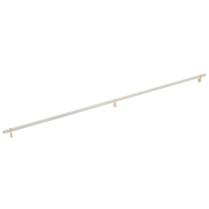Emtek - Select Bar Cabinet Pull 36 Inch C-C, Rectangular Bar Stem, Smooth Bar