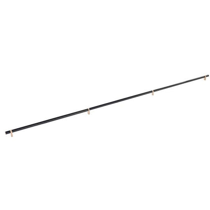 Emtek - Select Bar Cabinet Pull 54 Inch C-C, Rectangular Bar Stem, Smooth Bar