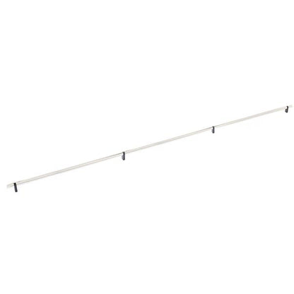 Emtek - Select Bar Cabinet Pull 54 Inch C-C, Rectangular Bar Stem, Smooth Bar