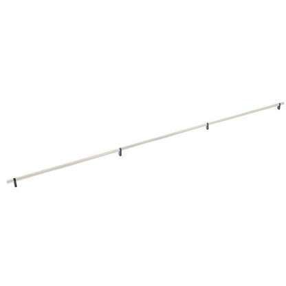 Emtek - Select Bar Cabinet Pull 54 Inch C-C, Rectangular Bar Stem, Smooth Bar