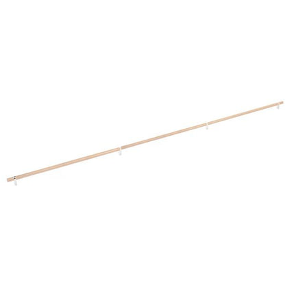 Emtek - Select Bar Cabinet Pull 54 Inch C-C, Rectangular Bar Stem, Knurled Bar
