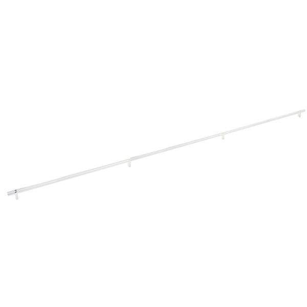 Emtek - Select Bar Cabinet Pull 54 Inch C-C, Rectangular Bar Stem, Knurled Bar