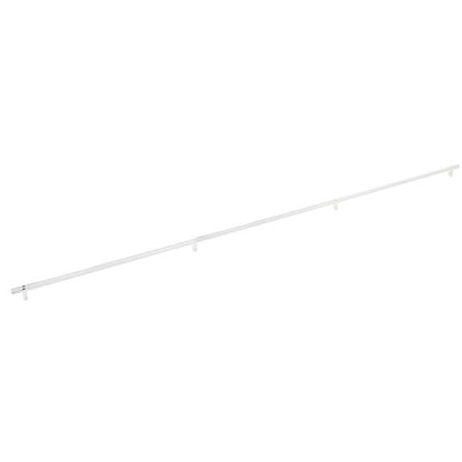 Emtek - Select Bar Cabinet Pull 54 Inch C-C, Rectangular Bar Stem, Knurled Bar