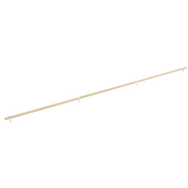 Emtek - Select Bar Cabinet Pull 54 Inch C-C, Rectangular Bar Stem, Knurled Bar