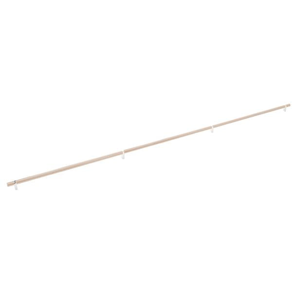 Emtek - Select Bar Cabinet Pull 54 Inch C-C, Rectangular Bar Stem, Smooth Bar