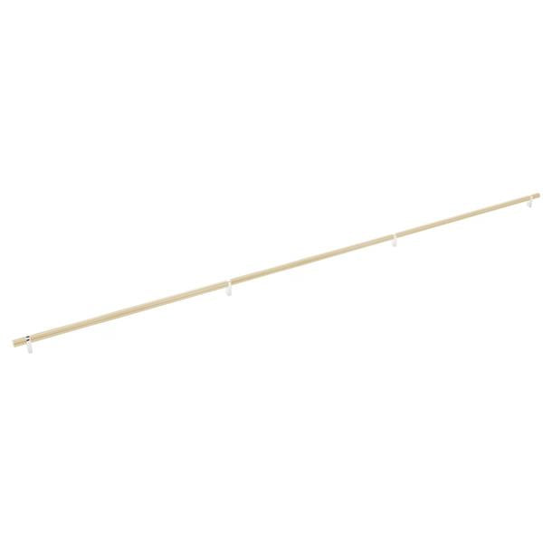 Emtek - Select Bar Cabinet Pull 54 Inch C-C, Rectangular Bar Stem, Smooth Bar