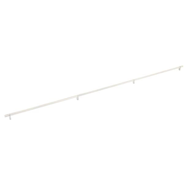 Emtek - Select Bar Cabinet Pull 54 Inch C-C, Rectangular Bar Stem, Knurled Bar