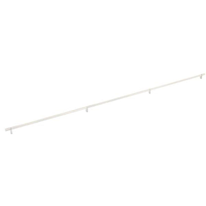 Emtek - Select Bar Cabinet Pull 54 Inch C-C, Rectangular Bar Stem, Knurled Bar