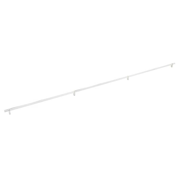 Emtek - Select Bar Cabinet Pull 54 Inch C-C, Rectangular Bar Stem, Knurled Bar