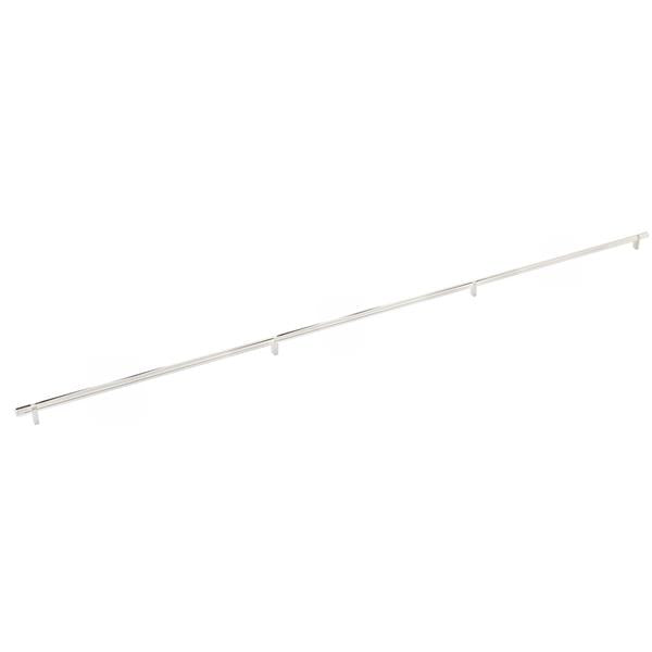 Emtek - Select Bar Cabinet Pull 54 Inch C-C, Rectangular Bar Stem, Smooth Bar