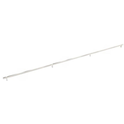 Emtek - Select Bar Cabinet Pull 54 Inch C-C, Rectangular Bar Stem, Smooth Bar