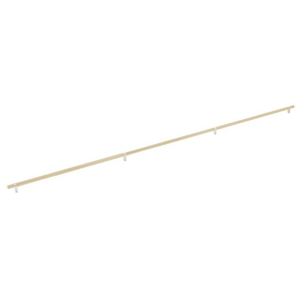 Emtek - Select Bar Cabinet Pull 54 Inch C-C, Rectangular Bar Stem, Smooth Bar