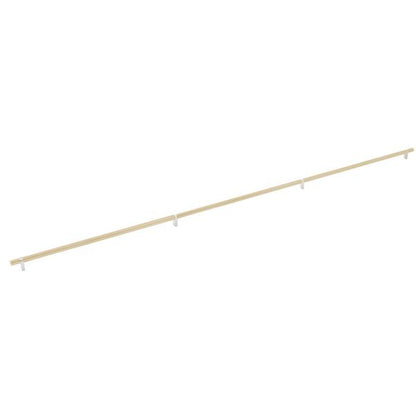 Emtek - Select Bar Cabinet Pull 54 Inch C-C, Rectangular Bar Stem, Smooth Bar