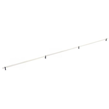 Emtek - Select Bar Cabinet Pull 54 Inch C-C, Rectangular Bar Stem, Knurled Bar