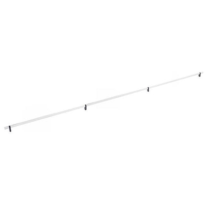 Emtek - Select Bar Cabinet Pull 54 Inch C-C, Rectangular Bar Stem, Knurled Bar