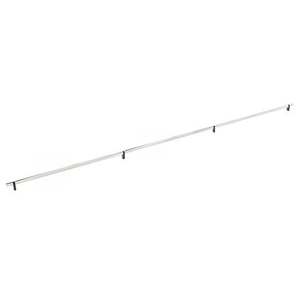 Emtek - Select Bar Cabinet Pull 54 Inch C-C, Rectangular Bar Stem, Smooth Bar