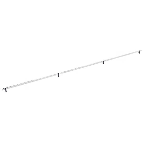Emtek - Select Bar Cabinet Pull 54 Inch C-C, Rectangular Bar Stem, Smooth Bar