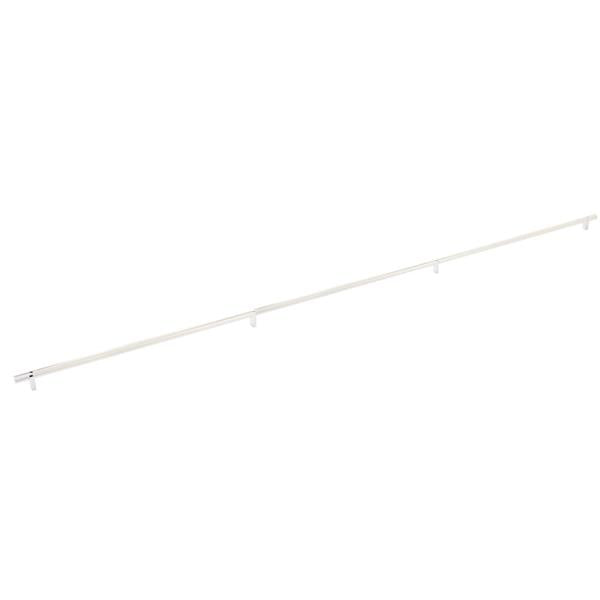 Emtek - Select Bar Cabinet Pull 54 Inch C-C, Rectangular Bar Stem, Knurled Bar