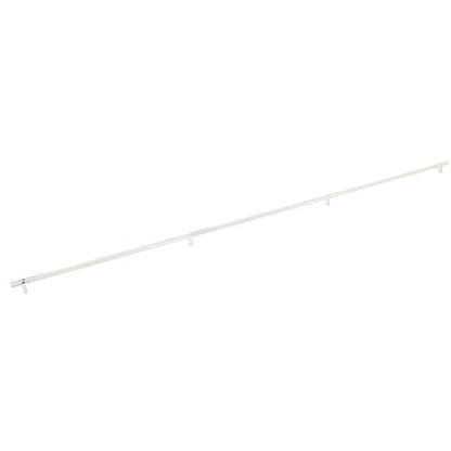 Emtek - Select Bar Cabinet Pull 54 Inch C-C, Rectangular Bar Stem, Knurled Bar