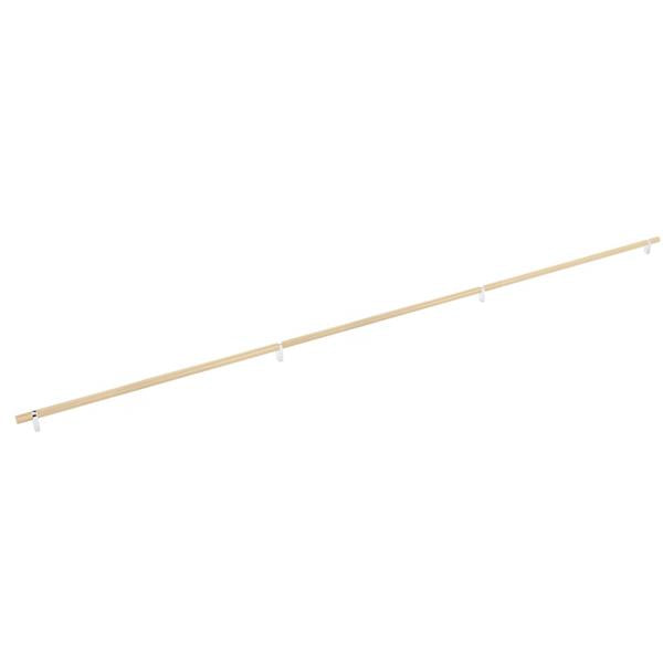 Emtek - Select Bar Cabinet Pull 54 Inch C-C, Rectangular Bar Stem, Knurled Bar