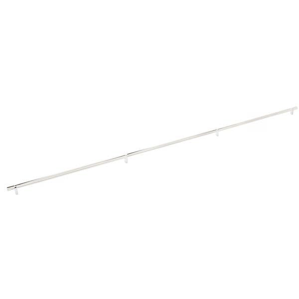 Emtek - Select Bar Cabinet Pull 54 Inch C-C, Rectangular Bar Stem, Smooth Bar