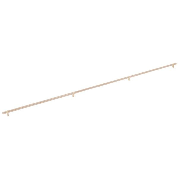 Emtek - Select Bar Cabinet Pull 54 Inch C-C, Rectangular Bar Stem, Smooth Bar