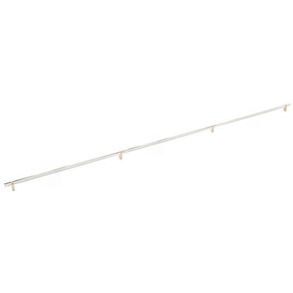 Emtek - Select Bar Cabinet Pull 54 Inch C-C, Rectangular Bar Stem, Smooth Bar