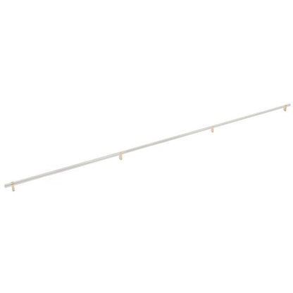 Emtek - Select Bar Cabinet Pull 54 Inch C-C, Rectangular Bar Stem, Smooth Bar