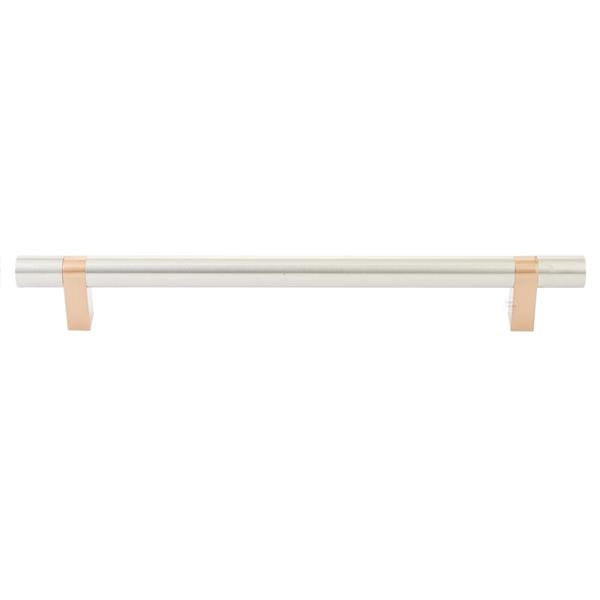 Emtek - Select Bar Appliance Pull 12 Inch C-C, Rectangular Bar Stem, Smooth Bar