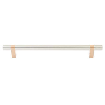 Emtek - Select Bar Appliance Pull 12 Inch C-C, Rectangular Bar Stem, Smooth Bar