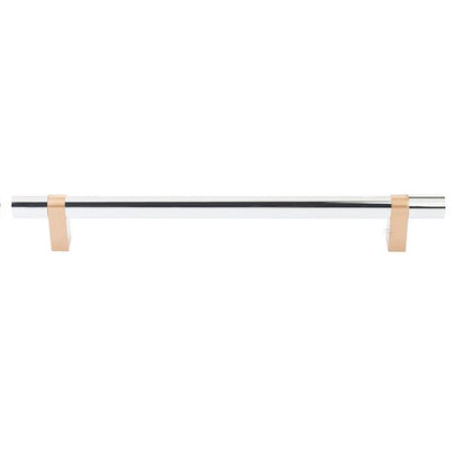 Emtek - Select Bar Appliance Pull 12 Inch C-C, Rectangular Bar Stem, Smooth Bar