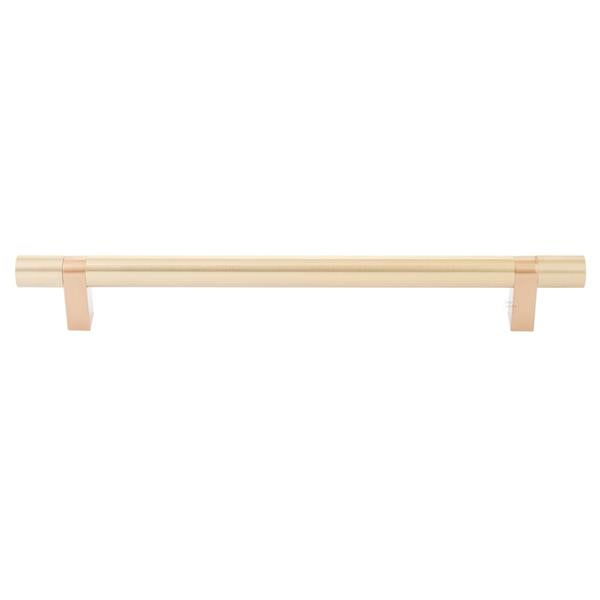 Emtek - Select Bar Appliance Pull 12 Inch C-C, Rectangular Bar Stem, Smooth Bar