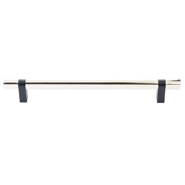 Emtek - Select Bar Appliance Pull 12 Inch C-C, Rectangular Bar Stem, Smooth Bar